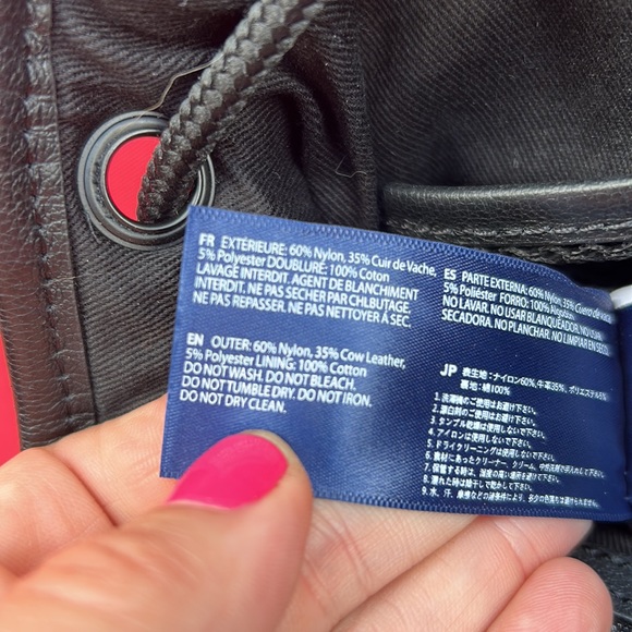 PAJAR nylon/leather backpack - Picture 9 of 12